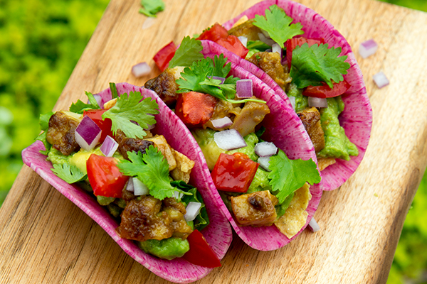 CHICKEN VEGGIE TACOS